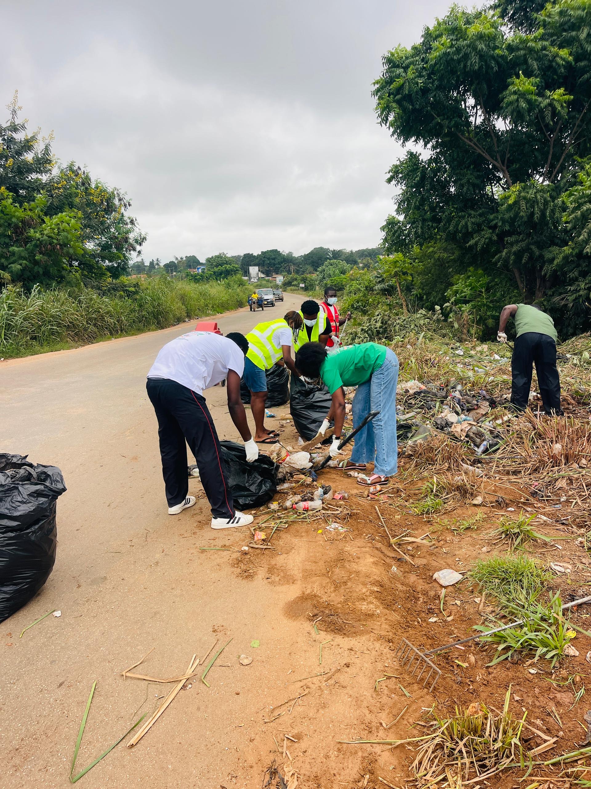QuickPick roadside clean-up, wide view