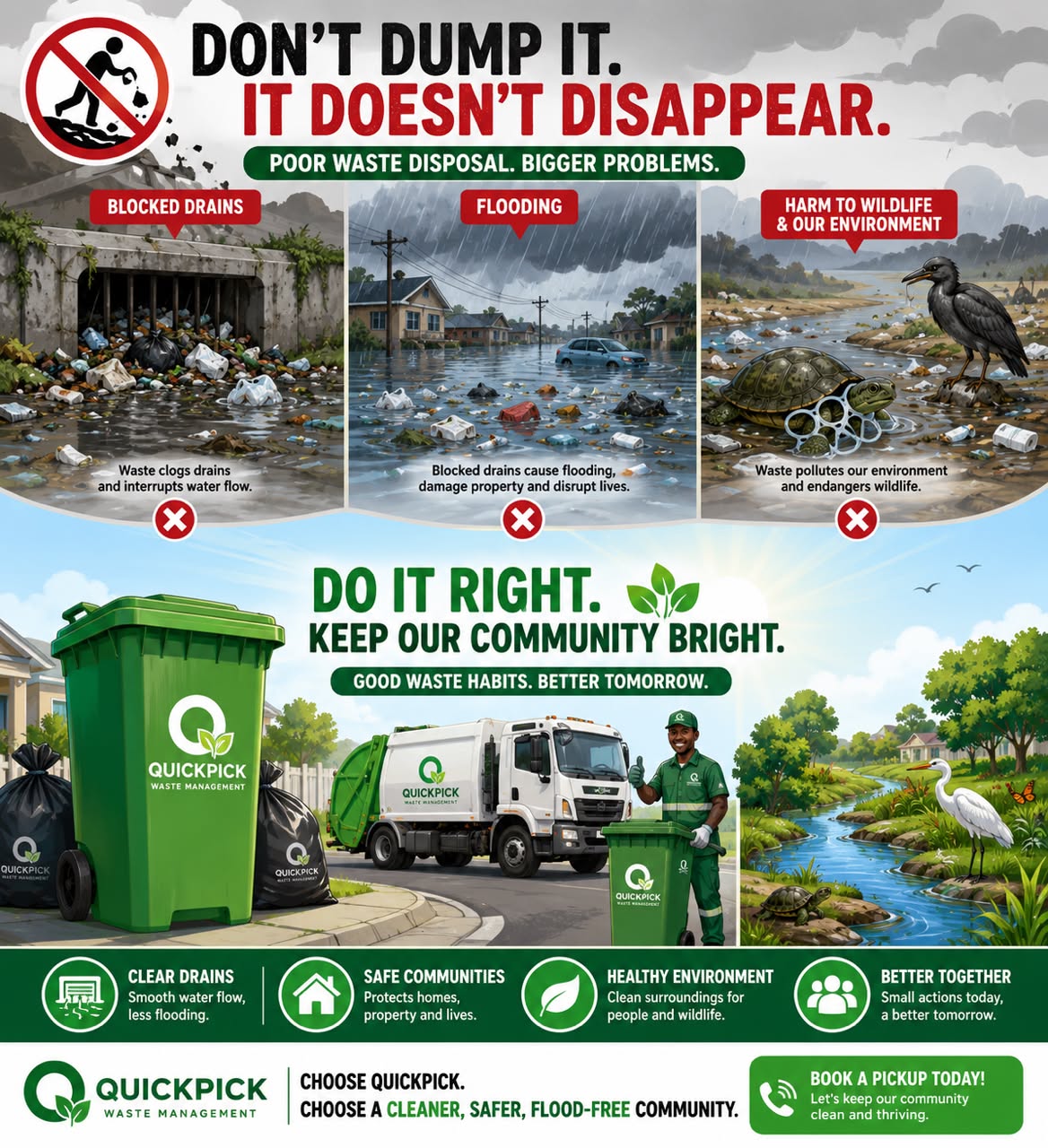 Don't dump it — it doesn't disappear